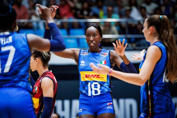 Paola Egonu avec l'Italie face à la Slovaquie