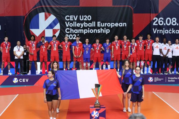 Photo de l'équipe de France U20 à l'Euro