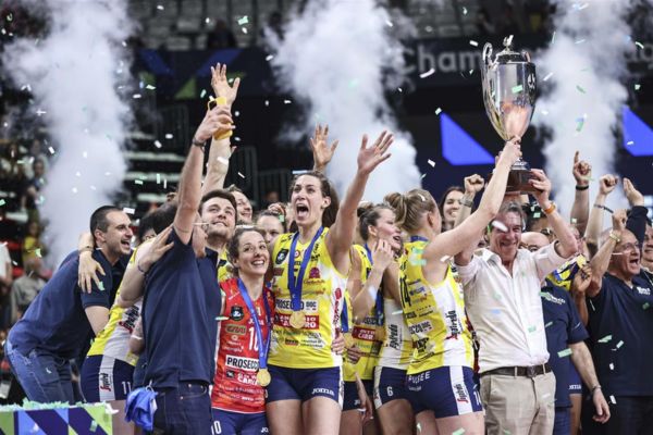 Photo des joueuses de Conegliano, Championnes d'Europe en 2024