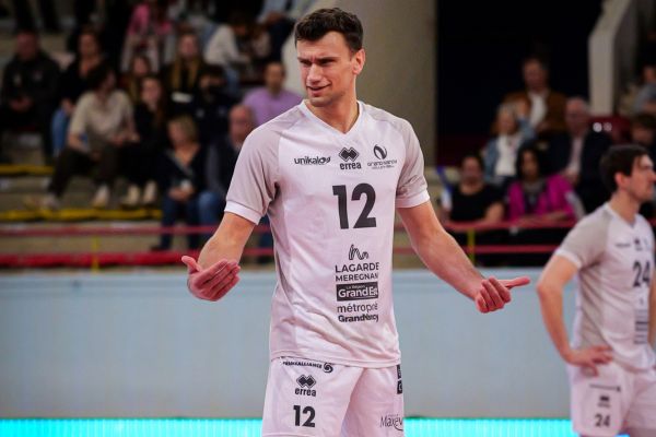 Brett Wildman lors d’un match à l’extérieur avec Nancy, la saison dernière.