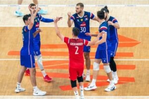 Photo de l'équipe de France en VNL