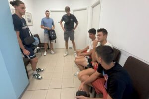 Noa Duflos-Rossi lors de sa visite médicale en italie