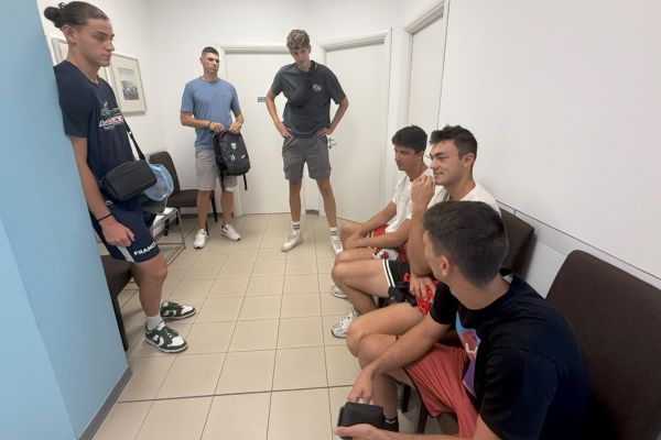 Noa Duflos-Rossi lors de sa visite médicale en italie