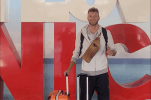 Photo de Wessel Keemink à son arrivée à Nice. (Nice Volleyball)