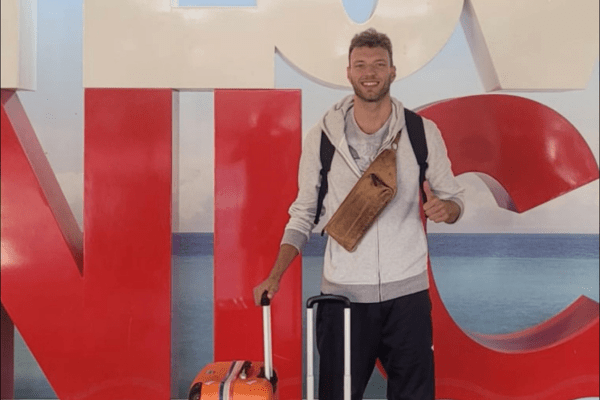 Photo de Wessel Keemink à son arrivée à Nice. (Nice Volleyball)