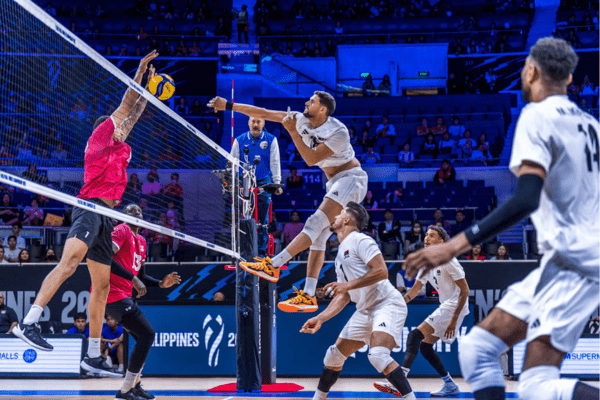 Photo lors du match entre le Canada et la Libye. (Volleyballworld)