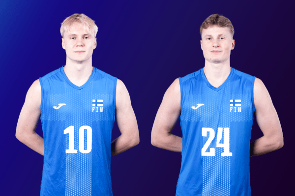 Photo de Luka Marttila (à gauche) et Nooa Marttila (à droite) (Volleyballworld)