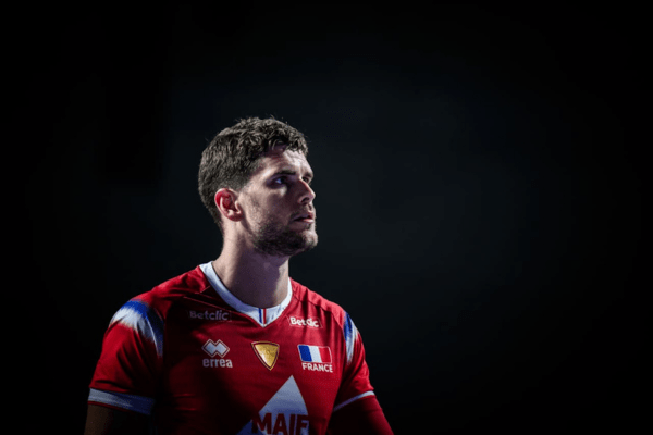 Photo de Trévor Clévenot lors de la Ligue des Nations 2025. (Volleyballworld)