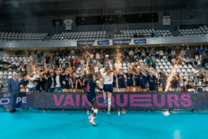 Photo des Nantaises, vainqueures de la Supercoupe de France 2024. (LNV)