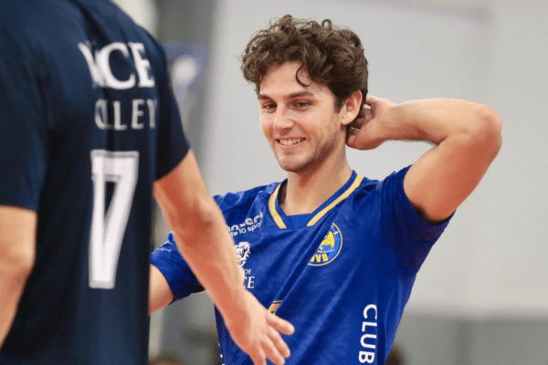 Photo de Mason Briggs lors d'un entraînement. (Nice Volley-Ball)