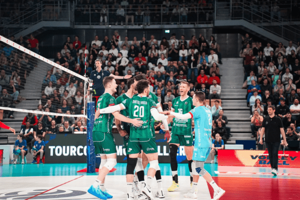 Photo des Tourquennois lors de la finale de la Coupe de France. (Tourcoing Volley-Ball)