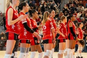 Saint-Dié-des-Vosges lors de leur premier match face à Levallois