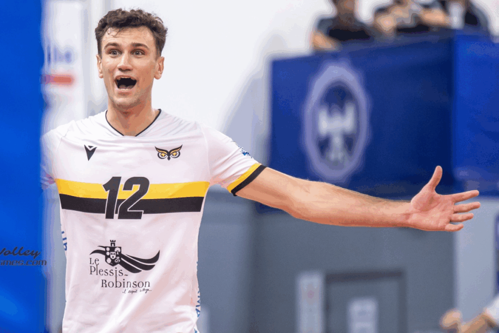 Brett Wildmann lors du match contre le Plessis-Robinson (Volleytimes)