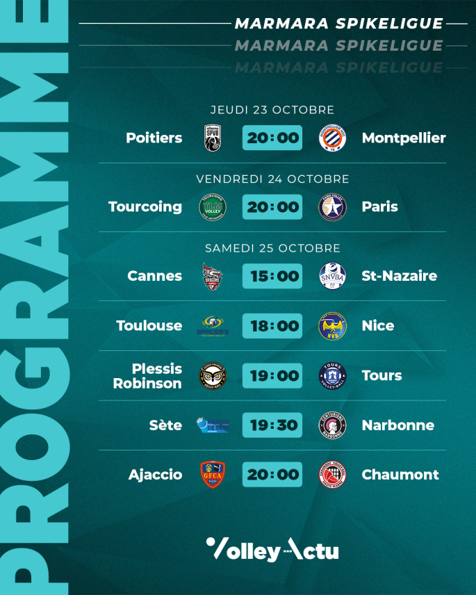 Programme de la J2 en MSL