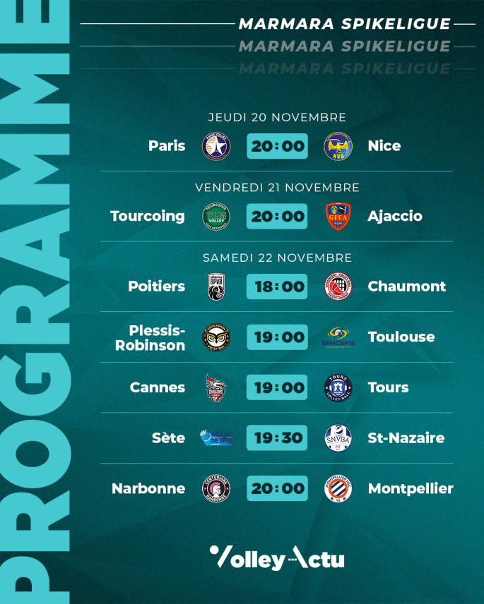Programme de la J7 en MSL.