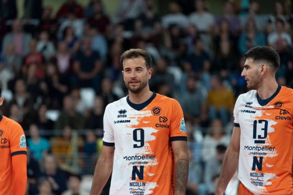 Raphaël Corre portant le maillot de Montpellier. (LNV - Montpellier)