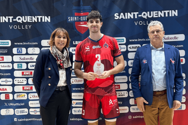 Julien Faganas a été élu MVP de la rencontre lors de la deuxième journée face à Martigues. (LNV - Saint-Quentin)