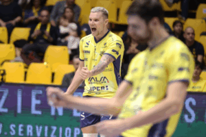 Vlad Davyskiba, arrivé en Italie en 2020 en provenance de Biélorussie, pourrait rejoindre la Russie dès 2026. (LegaVolley)