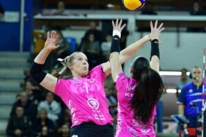 Premier match européen de la saison ce soir pour l’équipe de la centrale américaine Margaret Ann Wolowicz. (LNV - Vandoeuvre Nancy)