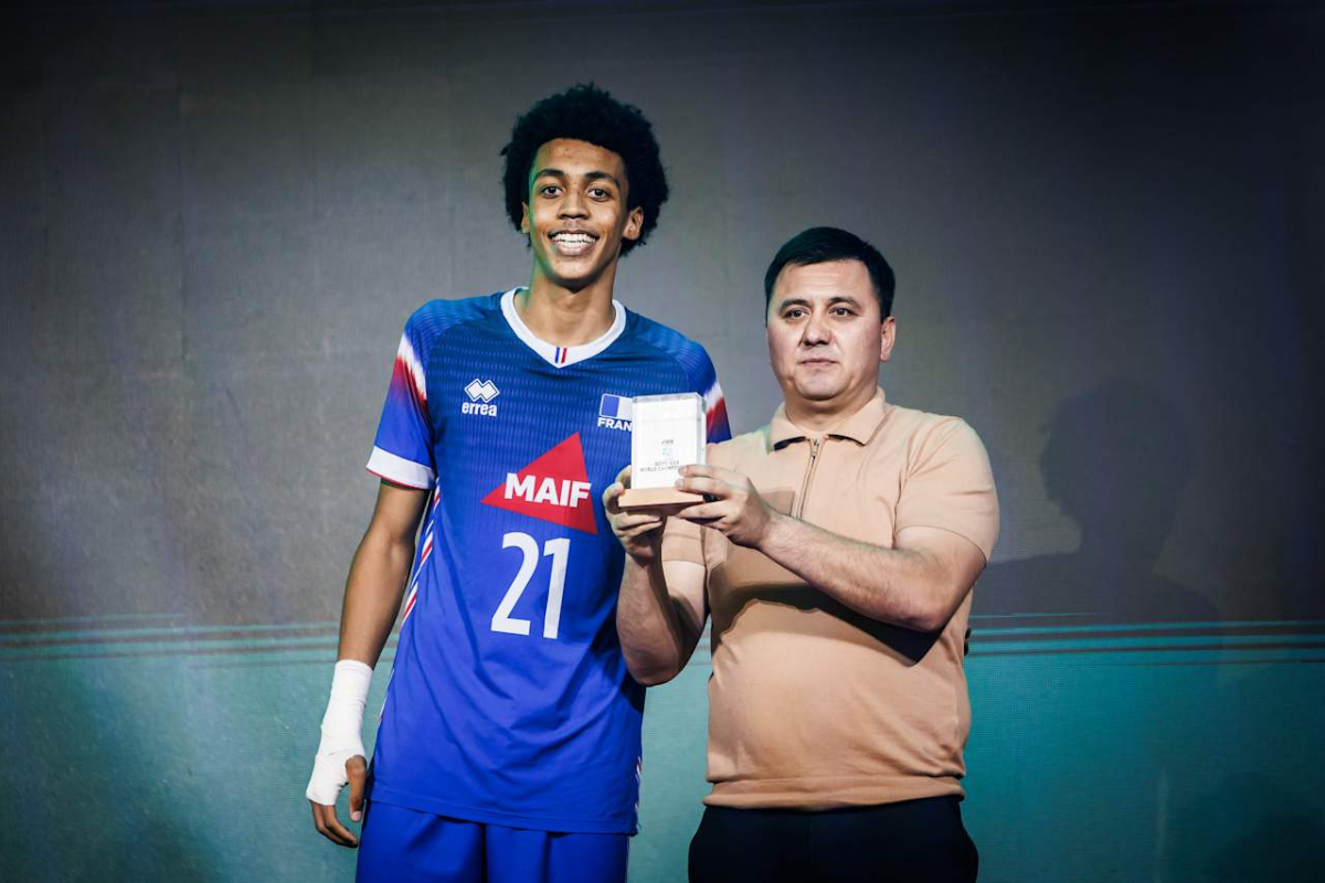 Daniel a été désigné meilleur central du Championnat du monde U19. (Volleyballworld)