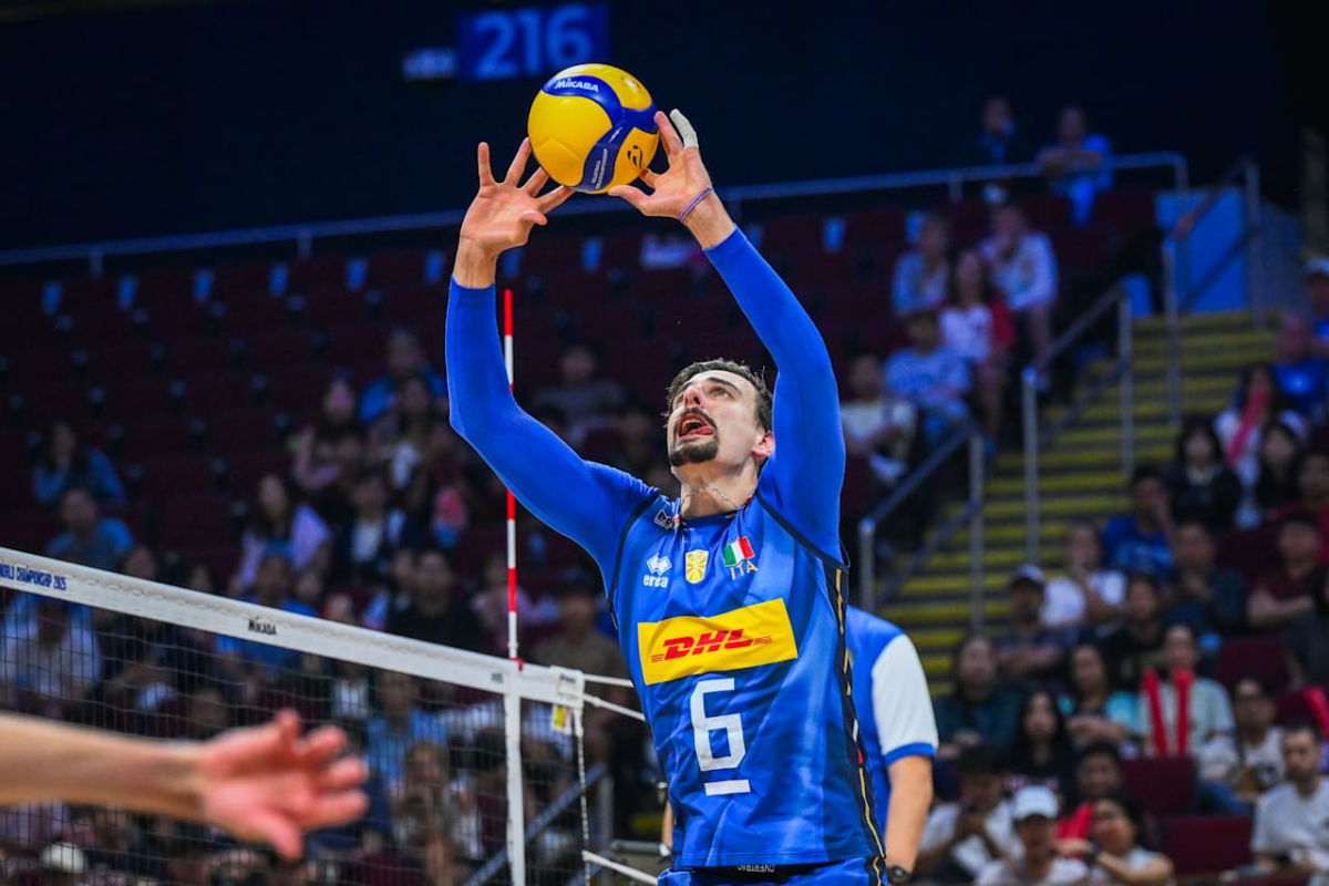 Simone Giannelli a été sacré à deux reprises champion du monde au cours de sa carrière. (Volleyballworld)