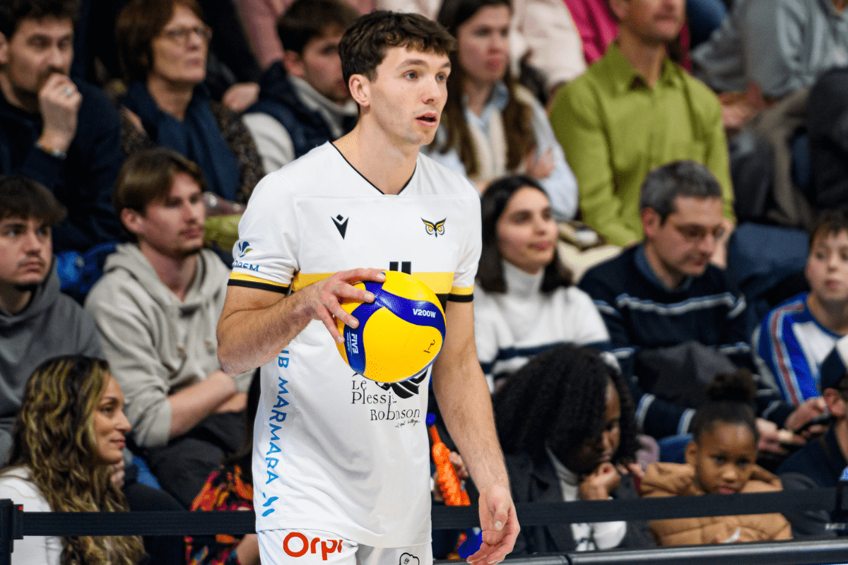 Maxwell Elgert a été désigné MVP de la rencontre face à Saint-Nazaire. (LNV - Saint-Nazaire)