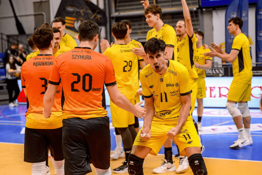 Pour sa première saison en Pologne, Antoine Pothron s’impose déjà comme l’un des meilleurs réceptionneurs-attaquants de la PlusLiga. (PlusLiga)
