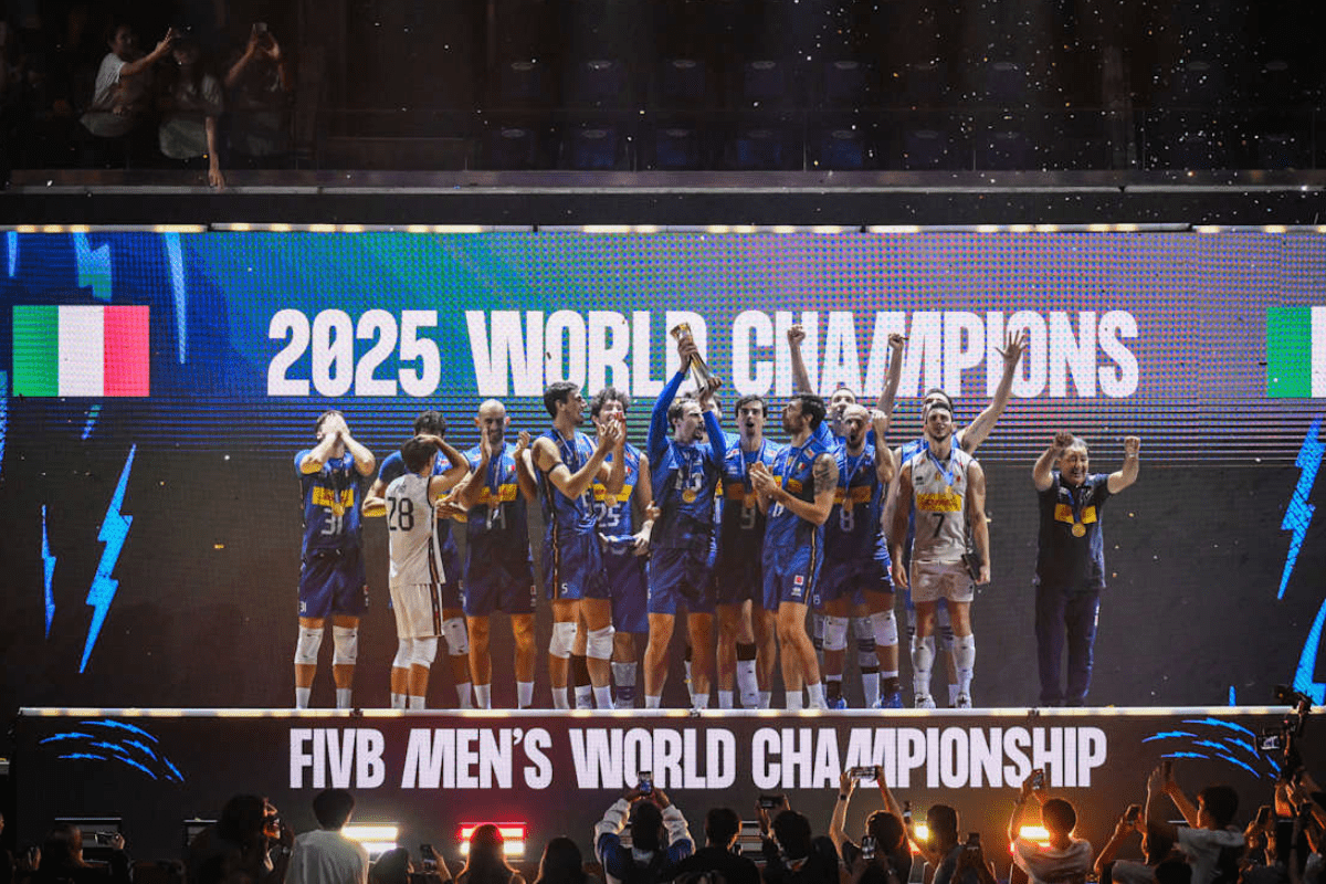 Les équipes masculines et féminines italiennes ont remporté le championnat du monde en 2025. (Volleyballworld)