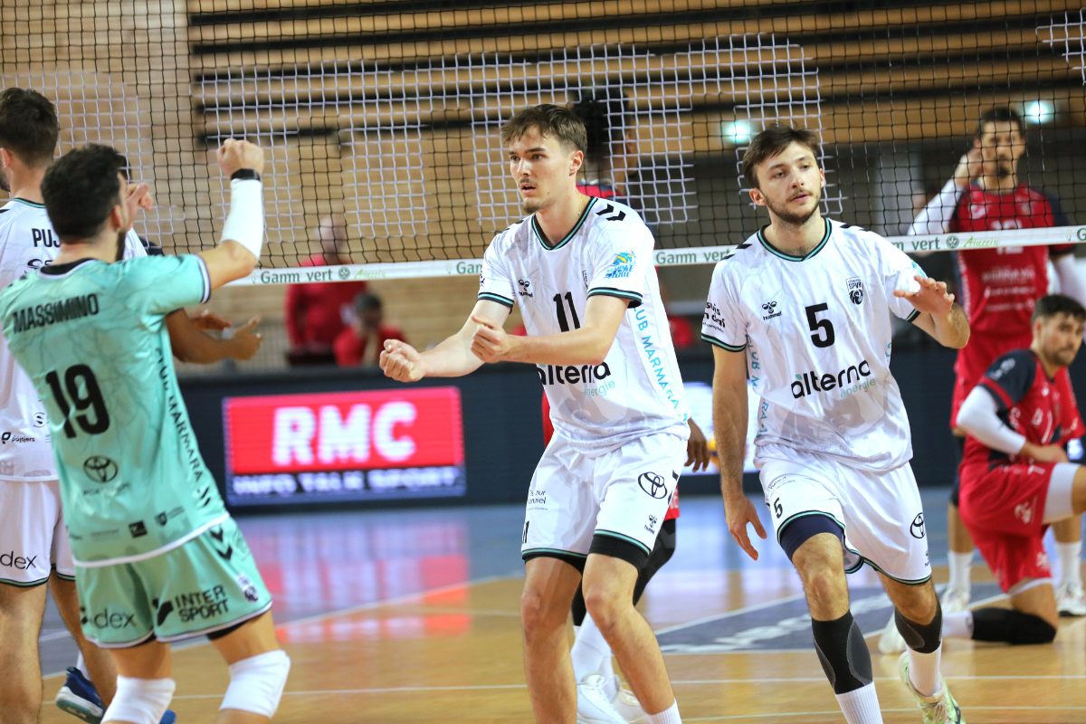 Simon a inscrit 6 aces en un match contre l'Arago de Sète lors de cette première partie de saison. (LNV - Ajaccio - Florent Selvini)