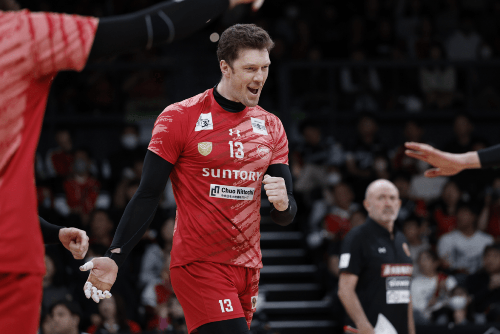 Dmitriy Muserskiy a remporté à quatre reprises le championnat japonais. (Suntory Sunbirds)