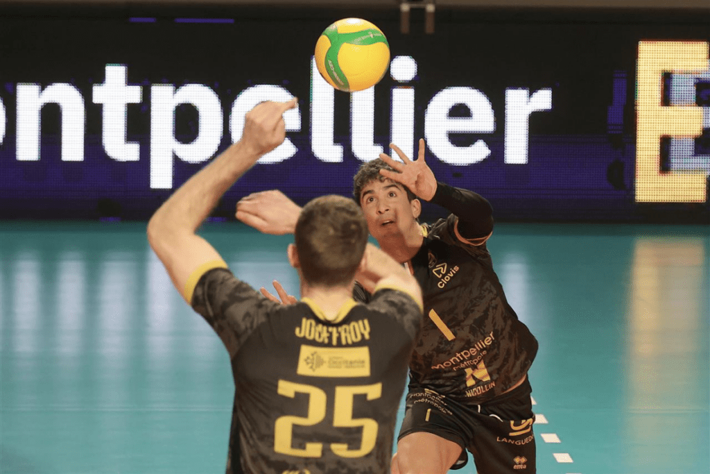 Montpellier se classe actuellement deuxième de son groupe en Ligue des Champions. (CEV)