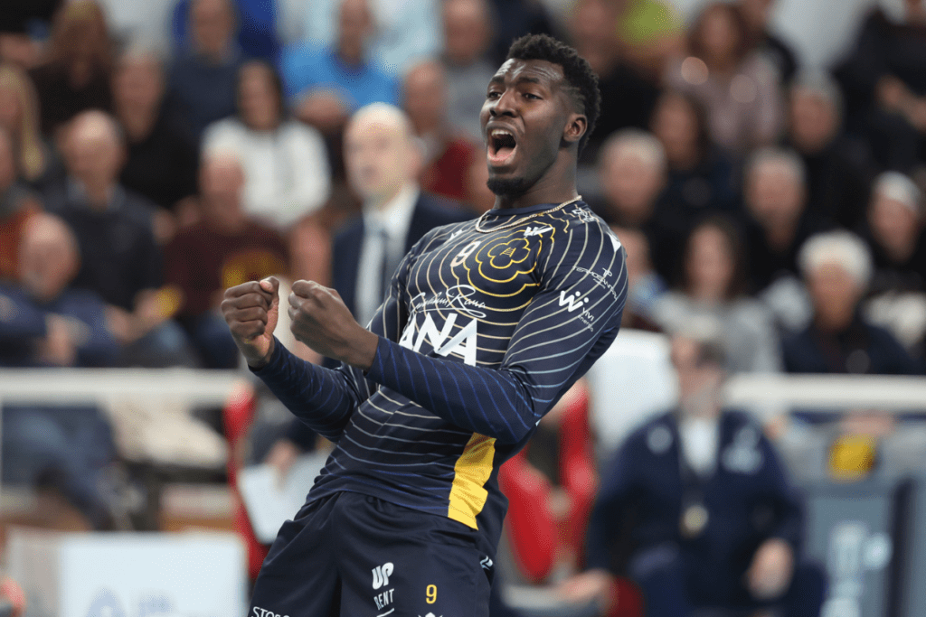 Noumory Keita occupe actuellement la 4ᵉ place du classement des meilleurs marqueurs de la SuperLega. (LegaVolley)