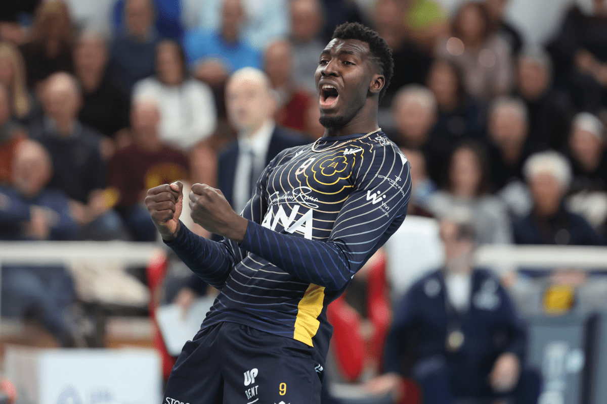 Noumory Keita occupe actuellement la 4ᵉ place du classement des meilleurs marqueurs de la SuperLega. (LegaVolley)