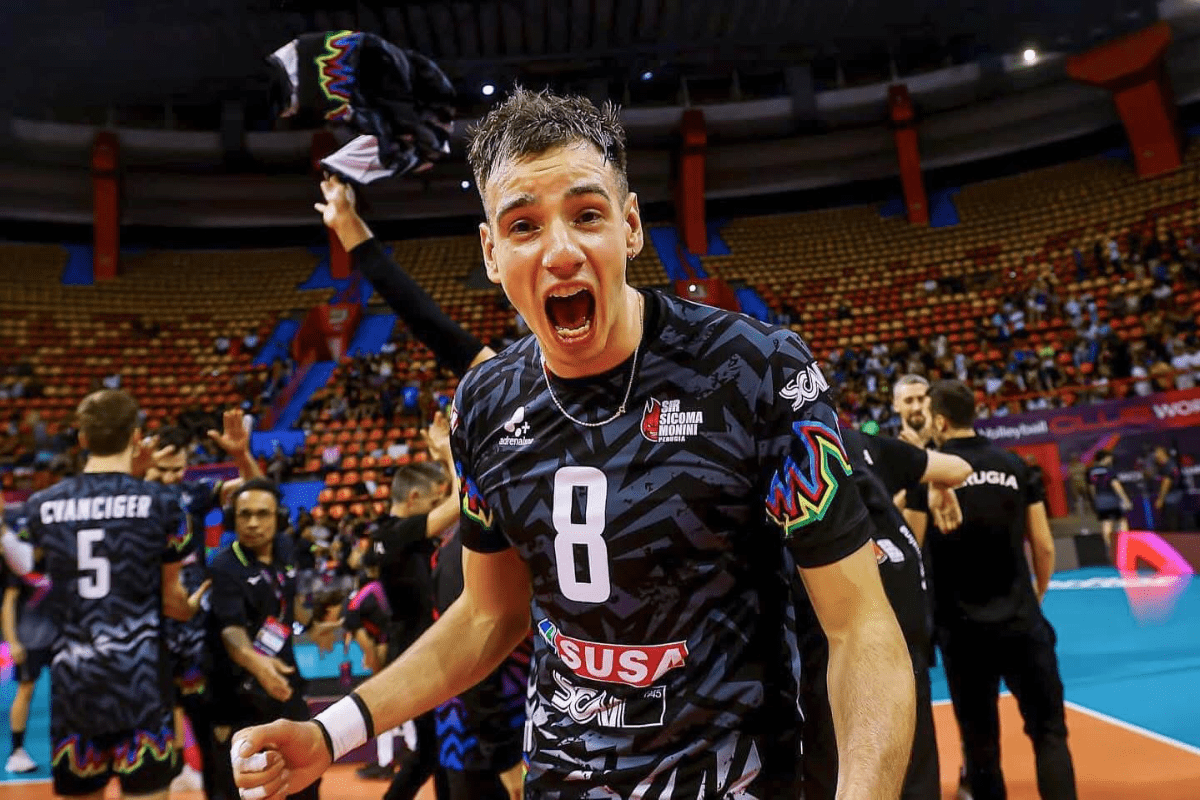 Agustín Loser est actuellement le meilleur contreur de la Superlega avec 41 blocs. (LegaVolley)