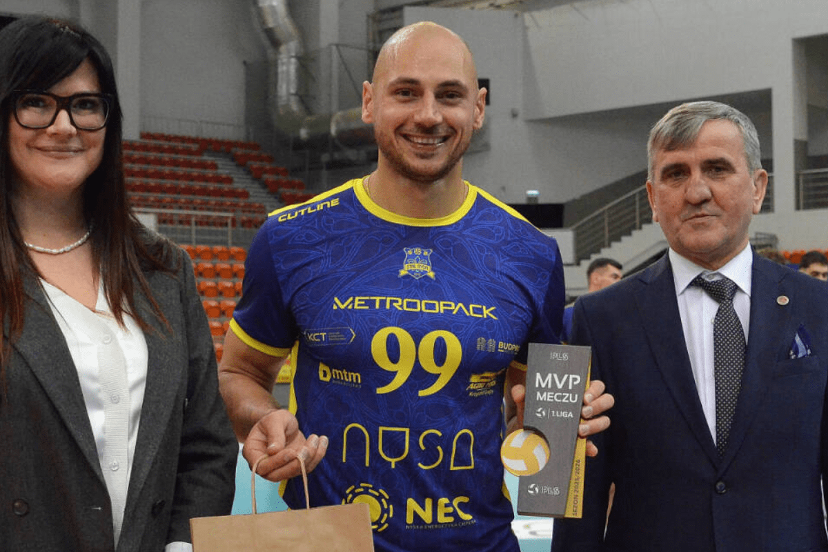 Axel Truhtchev a été élu MVP lors des rencontres face à Lechia et Bielsko-Biala. (PlusLiga)