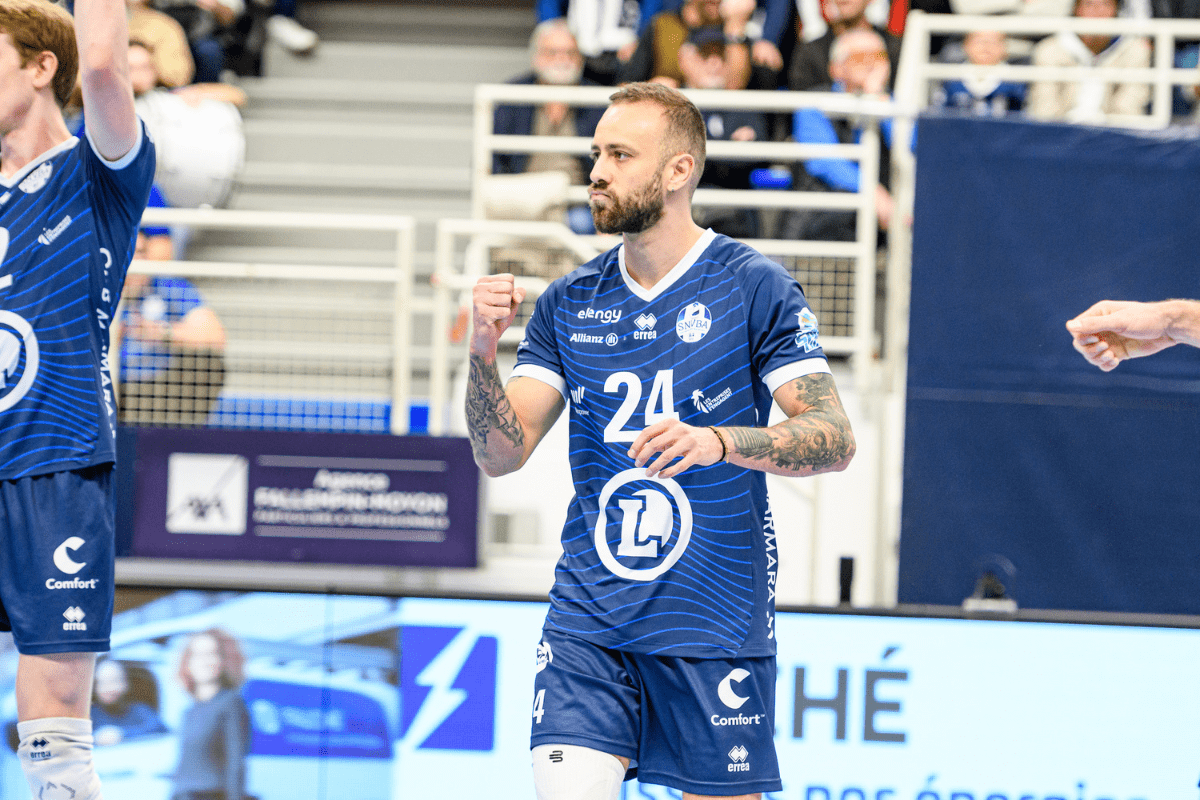Eduardo Carísio a été élu MVP du match face à Narbonne. (LNV - Saint-Nazaire)