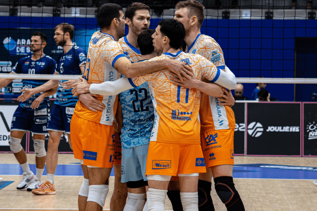 Montpellier prend provisoirement la tête de la Marmara SpikeLigue. (LNV - Sète - Laura Belliard)