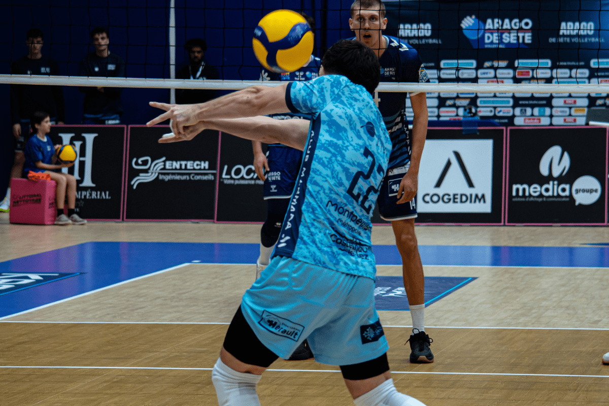 Montpellier a affiché 53 % de réceptions positives, contre 44 % pour Sète. (LNV - Sète - Laura Belliard)