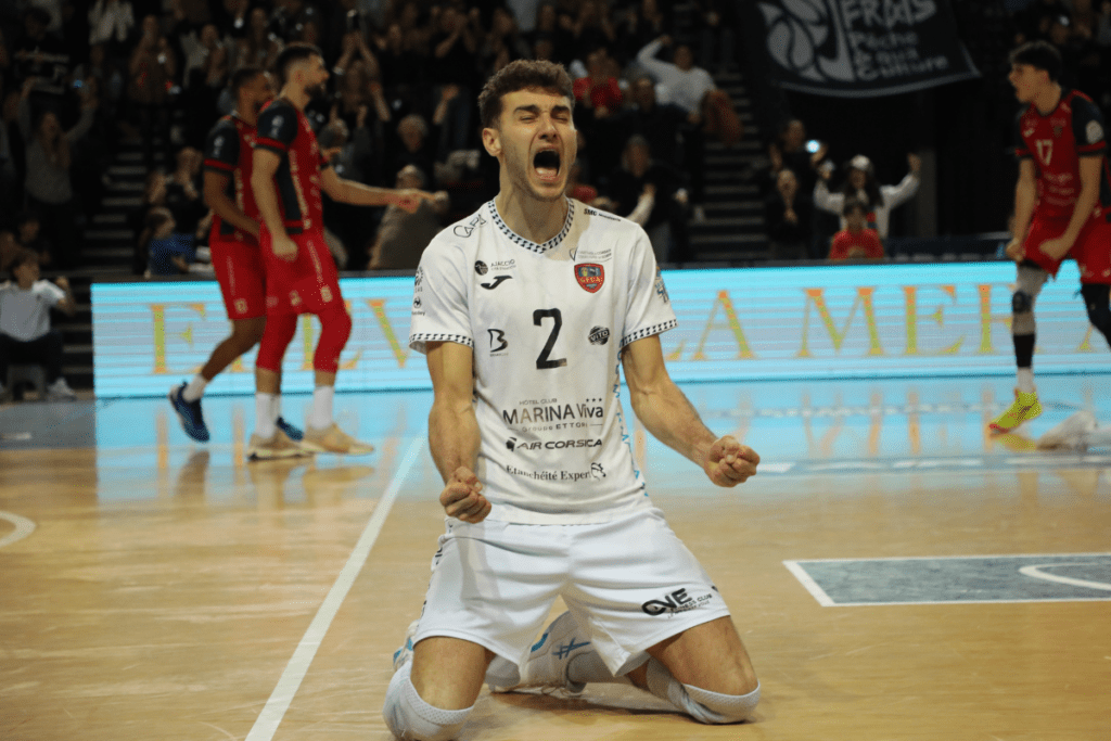 Ajaccio revient à trois points de la treizième place du classement de la MSL. (LNV - Ajaccio - Florent Selvini)