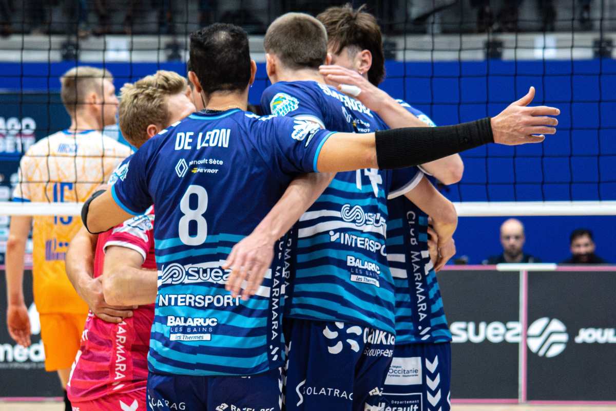 L’Arago de Sète occupe la 7e place du classement de la Marmara SpikeLigue. (LNV - Sète - Laura Belliard)