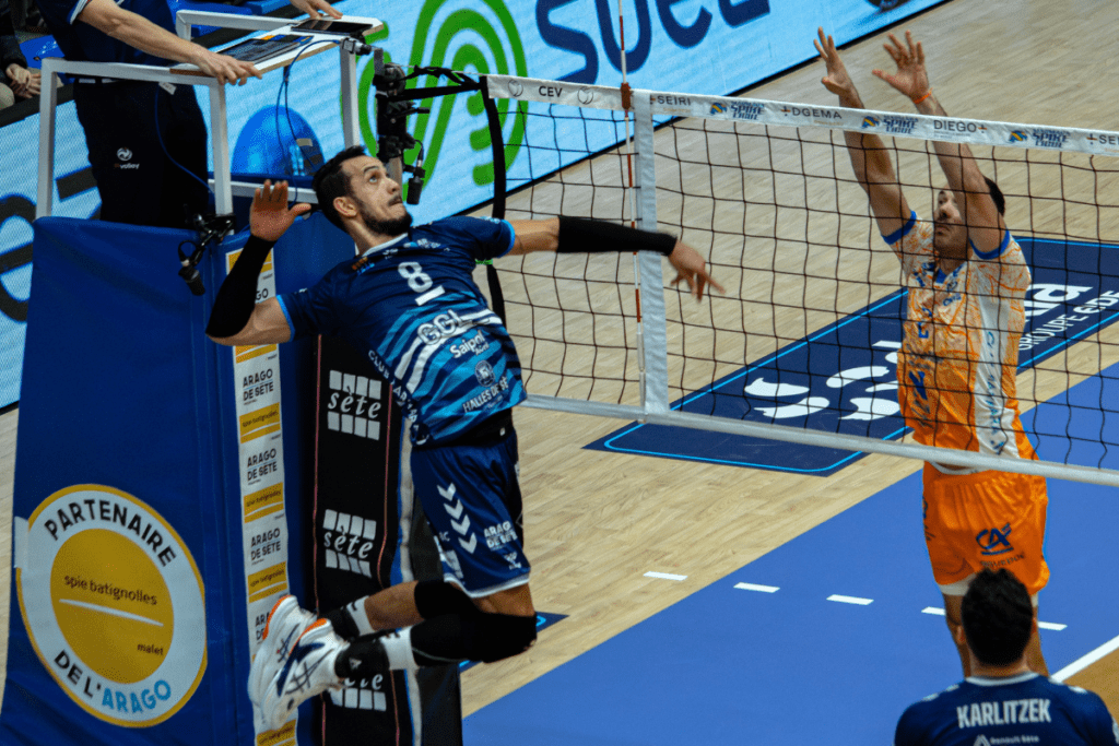 Hugo De Leon dispute sa deuxième saison sous les couleurs de Sète. (LNV - Sète - Laura Belliard)