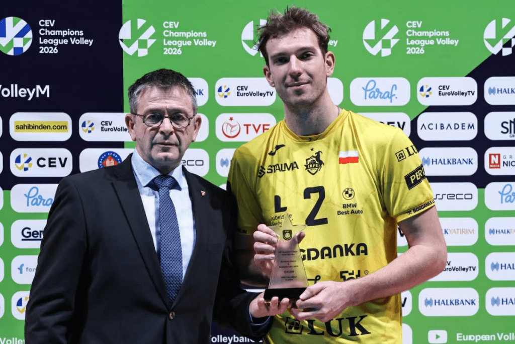 Hilir Henno a été désigné MVP d’un match de Ligue des champions pour la première fois. (CEV)