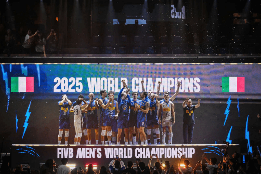 L’Italie a remporté le championnat du monde en 2025, qui sera rebaptisé Coupe du Monde dès 2027. (Volleyballworld)