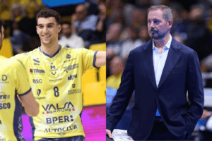 Amir Tizi-Oualou a inscrit un total de 75 points lors de la saison régulière en Italie, soit une moyenne de 3,4 points par match. (LegaVolley)