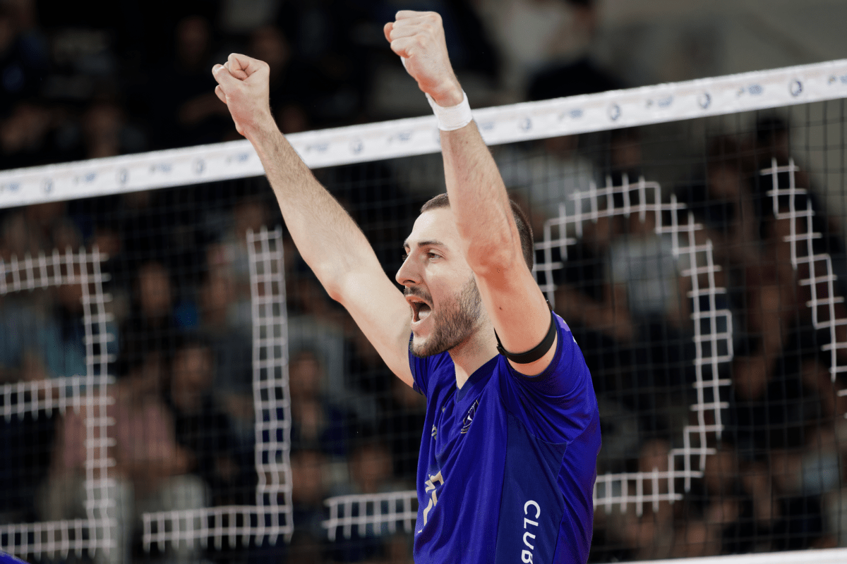 Même avec la finale à venir, François Huetz restera le meilleur bloqueur de la Marmara SpikeLigue cette saison. (LNV - Paris (Fabi78230)