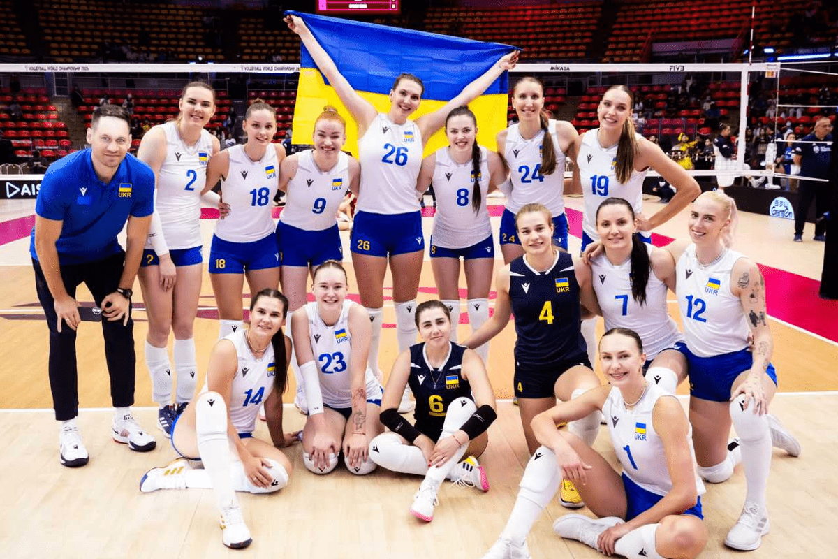 Equipe d'Ukraine lors des championnats du monde 2025