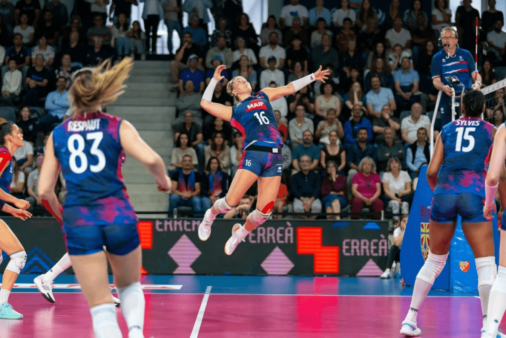 Juliette a inscrit 8 points pendant le match amical face à la Hongrie. (Léa Burckel)