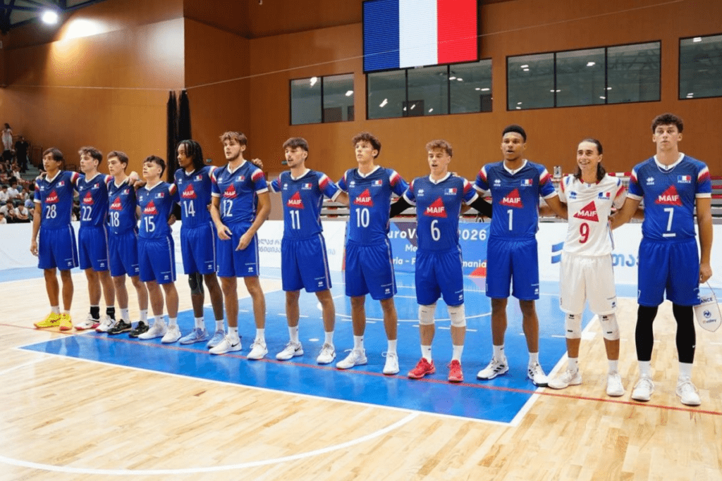 Joévin Wa-Bala a terminé meilleur marqueur de l’EDF U22 lors de la phase de qualification. (CEV)