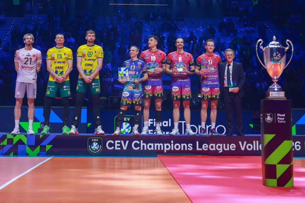 Massimo Colaci a été désigné MVP de l’édition 2025-2026 de la Ligue des Champions. (CEV)
