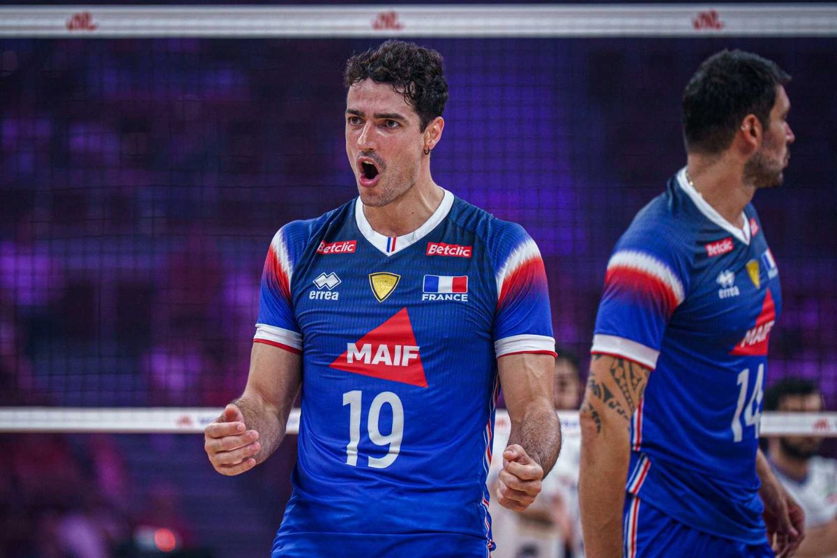 Avant match de VNL France Italie